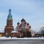 Собор Воскресенский: брама-колокольня (Борисов), февраль 2013