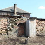 Костел Воздвижения Святого Креста: брама и ограда (Узда), март 2016