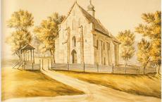 Костел Троицкий (Ишкольдь), рис. Н. Орды, 1876 г.