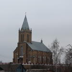 Костел Вознесения Девы Марии (Красное), март 2014