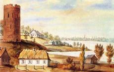 Каменецкая башня (Каменец), рис Н. Орды, 1876 г.